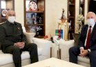 9. KOLORDU KOMUTANI UZUN'DAN BAŞKAN SEKMEN'E ZİYARET