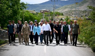 Erzurum Valisi Mustafa Çiftçi'den Heyelan Bölgesine Yerinde Ziyaret