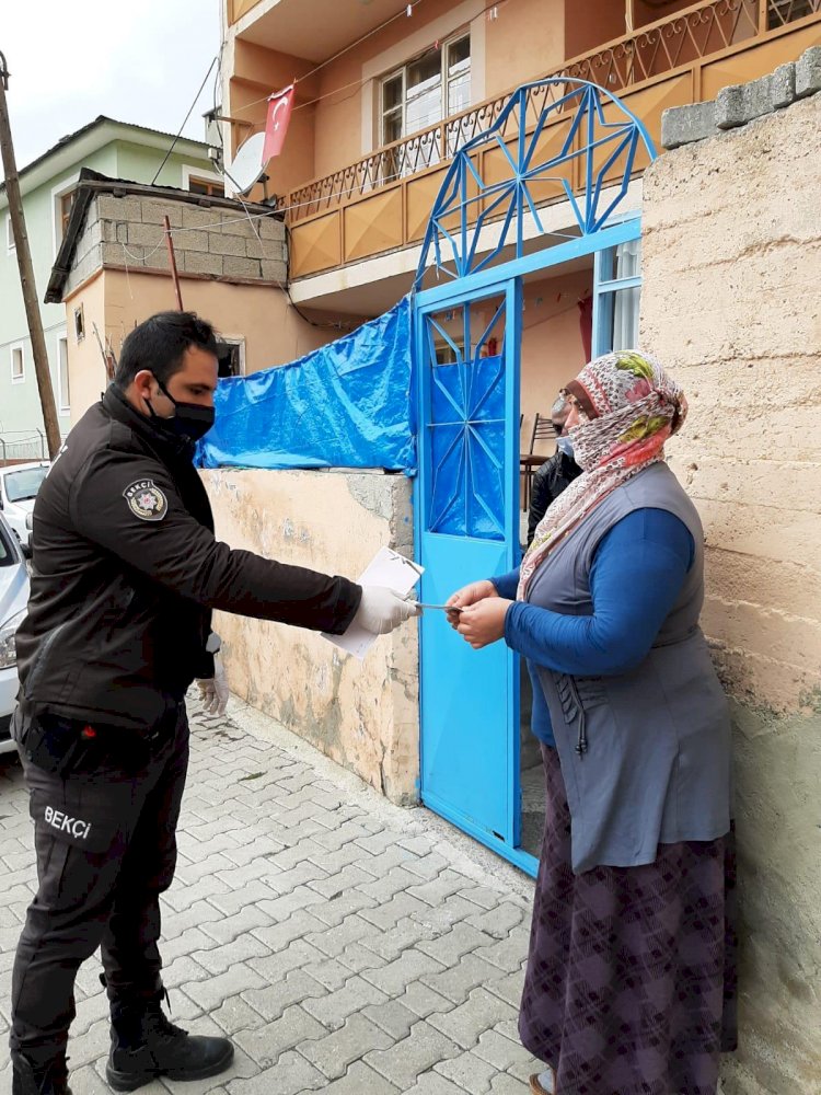 Erzurum'da bin TL sosyal yardım ailelere evlerinde teslim ediliyor