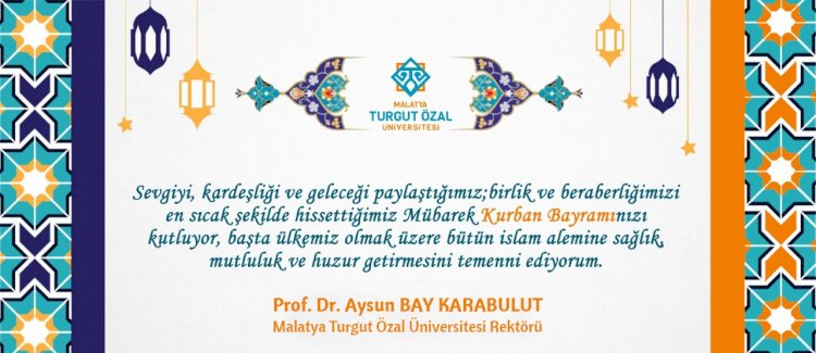 Rektör Aysun BAY KARABULUT'dan Kurban Bayramı Mesajı