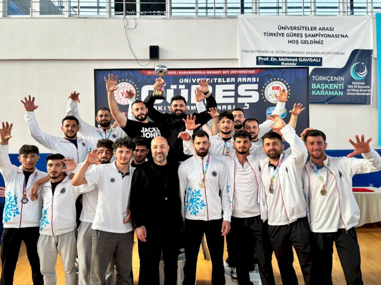 Atatürk Üniversitesi Güreş Takımı Serbest Stil A Klasmanında Türkiye Şampiyonu Oldu