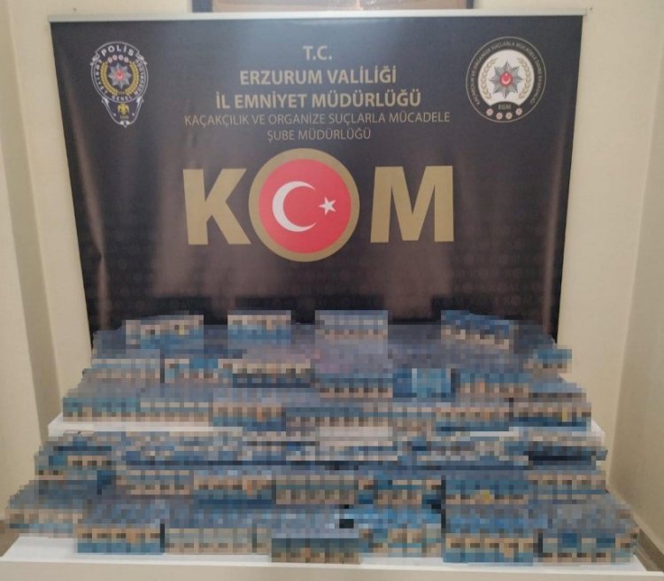 Erzurum’da Kaçak Sigara Operasyonu: Binlerce Paket Ele Geçirildi